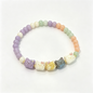 Pastel Kitten Bow Beaded Bracelet