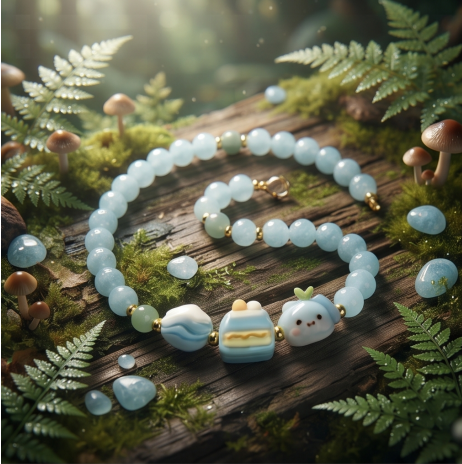 Sky Blue Sweet Treat Beaded Bracelet