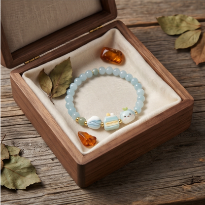 Sky Blue Sweet Treat Beaded Bracelet