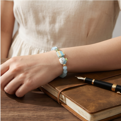 Sky Blue Sweet Treat Beaded Bracelet