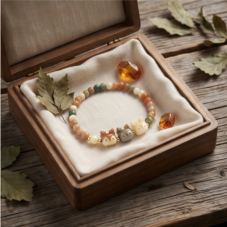 Woodland Deer Beaded Bracelet