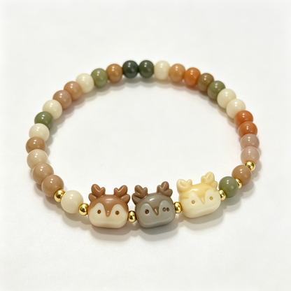 Woodland Deer Beaded Bracelet
