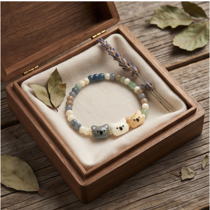 Playful Animal Beaded Bracelet