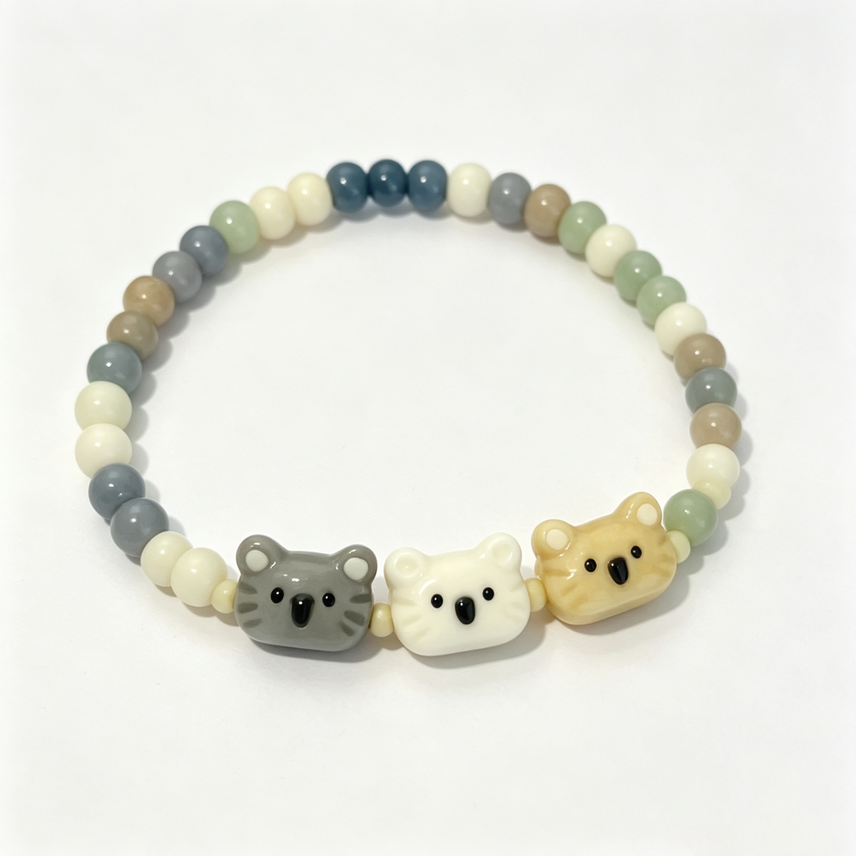 Playful Animal Beaded Bracelet