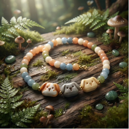 Playful Puppy Beaded Bracelet