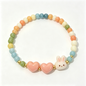 Bunny and Heart Beaded Bracelet
